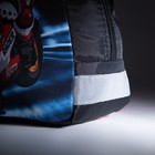 Рюкзак детский на молнии, светоотражающая полоса, цвет чёрный - Фото 4
