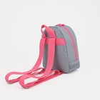 Рюкзак детский на молнии, серый - Фото 2