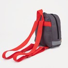 Рюкзак детский на молнии, светоотражающая полоса, цвет серый - Фото 2