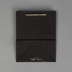 Пакет подарочный, упаковка, «Поздравляю», чёрный крафт, 18 х 23 х 10 см - Фото 6