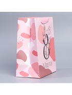 Пакет подарочный ламинированный, упаковка, «8 марта», MS 18 х 23 х 10 см 7917407