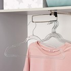 Плечики для одежды Доляна «Софиты», 40×21 см, цвет серебристый - Фото 1
