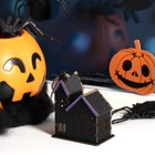 Светодиодная игрушка «Дом с призраками» 8 × 10 × 4.5 см, пластик, батарейки LR1130х3, свечение тёплое белое - фото 6728726