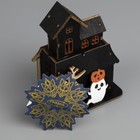 Светодиодная игрушка «Дом с привидением» 9 × 12 × 6 см, пластик, батарейки LR1130х3, свечение тёплое белое - Фото 4