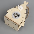 Ёлочная игрушка «Домик с Сантой», от батареек, свечение тёплое белое - Фото 3