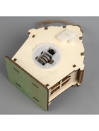 Ёлочная игрушка «Избушка со снеговиком», 9.5×9×6 см, 1 LED, от батареек, свечение тёплое белое - Фото 6