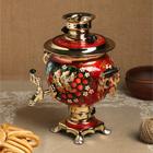 Самовар электрический «Рябина», овал, 3 л - Фото 1