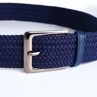 Ремень мужской, ширина 4 см, пряжка металл, цвет синий - Фото 4