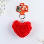 Брелок для ключей пушистик «Для тебя», 9×10 см - Фото 2