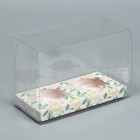 Коробка для капкейка, кондитерская упаковка, «Розы», 16 х 8 х 11.5 см - Фото 2
