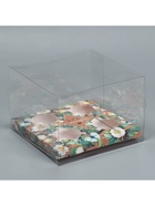 Коробка для капкейка, кондитерская упаковка, 4 ячейки «Тебе с любовью», 16 х 16 х 11.5 см - Фото 3