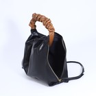 Сумка женская на молнии, цвет чёрный - фото 41311274