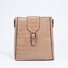 Сумка кросс-боди на молнии, цвет бежевый - фото 24628693