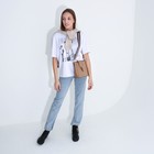 Сумка кросс-боди на молнии, цвет бежевый - фото 24628698