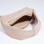 Сумка-багет на молнии, цвет бежевый - фото 21862743