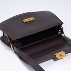 Сумка женская на клапане, цвет коричневый - фото 43603547