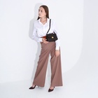 Сумка женская на клапане, цвет коричневый - фото 43603548