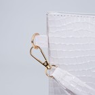 Сумка-клатч на молнии, цвет белый - фото 25431378