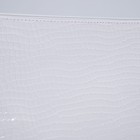 Сумка-клатч на молнии, цвет белый - Фото 5