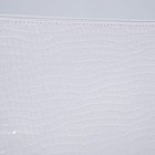 Сумка-клатч на молнии, цвет белый - фото 25431379