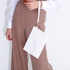 Сумка-клатч на молнии, цвет белый - фото 25431381