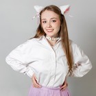 Карнавальный набор «Кошка аниме», ушки на заколках, чокер, белый 9223540 - фото 16278148