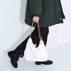 Сумка-мешок на молнии, цвет белый - фото 24628739