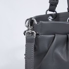 Сумка-тоут на молнии, цвет серый - фото 21863140