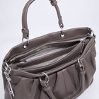 Сумка-тоут на молнии, цвет бронзовый - фото 21863150