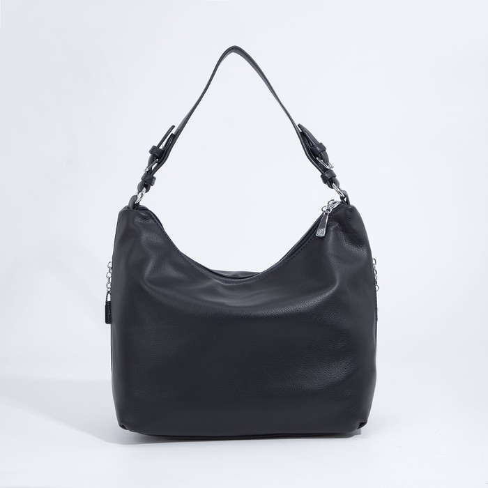 Сумка-мешок на молнии, цвет синий - Фото 1