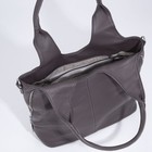 Сумка женская на молнии, цвет серо-коричневый - фото 21863188