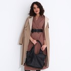 Сумка-мешок на молнии, цвет чёрный - фото 21863213