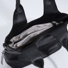 Сумка-мешок на молнии, цвет чёрный - фото 21863212