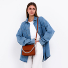 Сумка-мессенджер на магните, цвет рыжий - фото 23985816