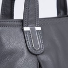 Сумка-тоут на молнии, цвет серый - фото 21863312