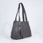 Сумка-тоут на молнии, цвет бежево-серый - фото 21863323