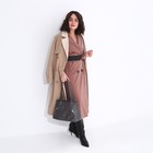 Сумка-тоут на молнии, цвет бежево-серый - фото 21863326