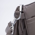 Сумка кросс-боди на молнии, цвет серо-коричневый - фото 21863355