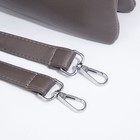 Сумка кросс-боди на молнии, цвет серо-коричневый - фото 21863356