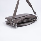 Сумка кросс-боди на молнии, цвет серо-коричневый - фото 21863357