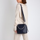 Сумка-мешок на молнии, цвет синий - фото 24440836