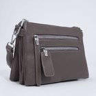 Сумка кросс-боди на молнии, цвет коричневый - фото 24121015