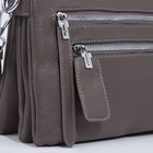 Сумка кросс-боди на молнии, цвет коричневый - фото 24121016