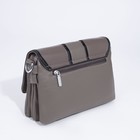 Сумка-мессенджер на клапане, цвет хаки/серый - фото 805087714