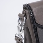 Сумка-мессенджер на клапане, цвет хаки/серый - фото 805087717