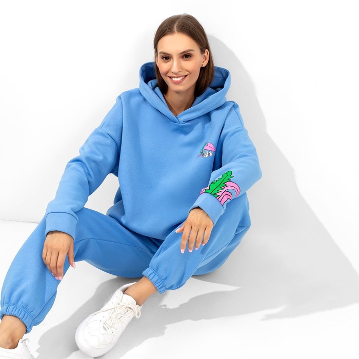 Худи женское НАЧЁС, цвет синий, размер 48 (L) 57816