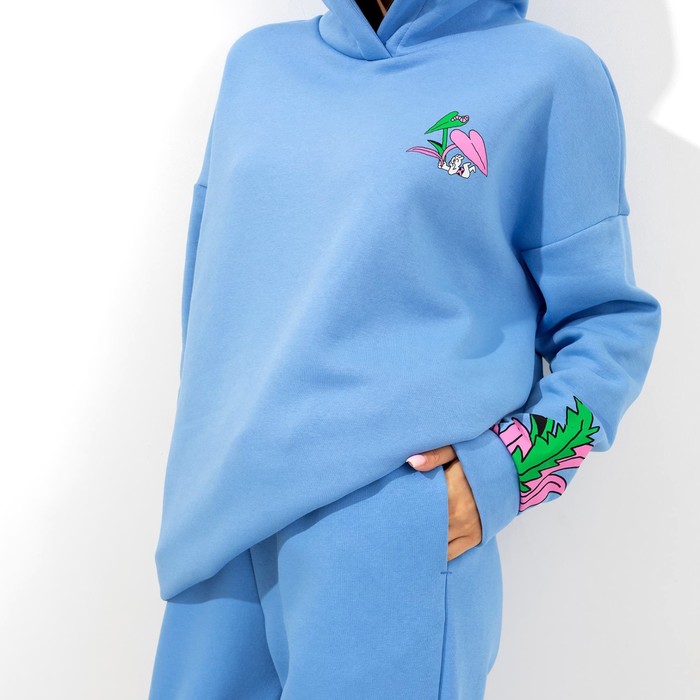 Худи женское НАЧЁС, цвет синий, размер 48 (L) 57816