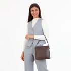 Сумка женская на молнии, цвет бронзовый - фото 27231220