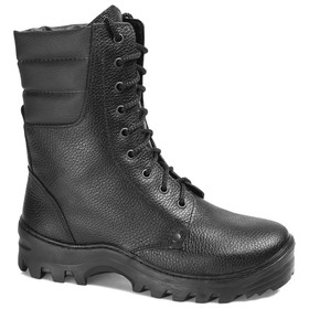 Ботинки кожаные с высоким берцем зимние DOG 5092 РЕЙД (нат. мех) (39)