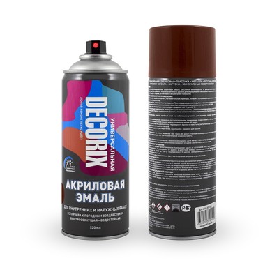 Эмаль – аэрозоль DECORIX A41, цвет терракотовый, 520 мл